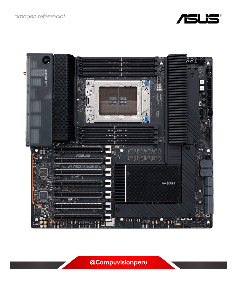 PLACA ASUS PRO WS WRX80E-SAGE SE WIFI AMD SWRX8 WRX80 RYZEN THREADRIPPER PRO EXTENDED DDR4 USB 3.2 GEN 2X2 TYPE-C E-ATX