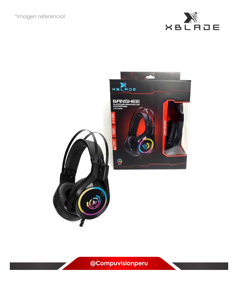 HEADSET XBLADE BANSHEE RGB 3.5MM USB GXB-HG8960