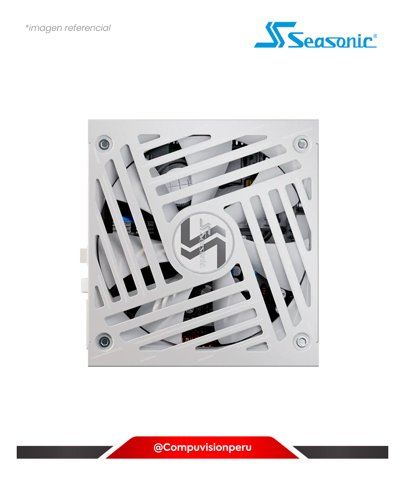 FUENTE 850W SEASONIC FOCUS GX-850 WHITE ATX 3.1 PCI-E 5.1 80 PLUS GOLD FULL MODULAR SRP-FGX851-A5A32S