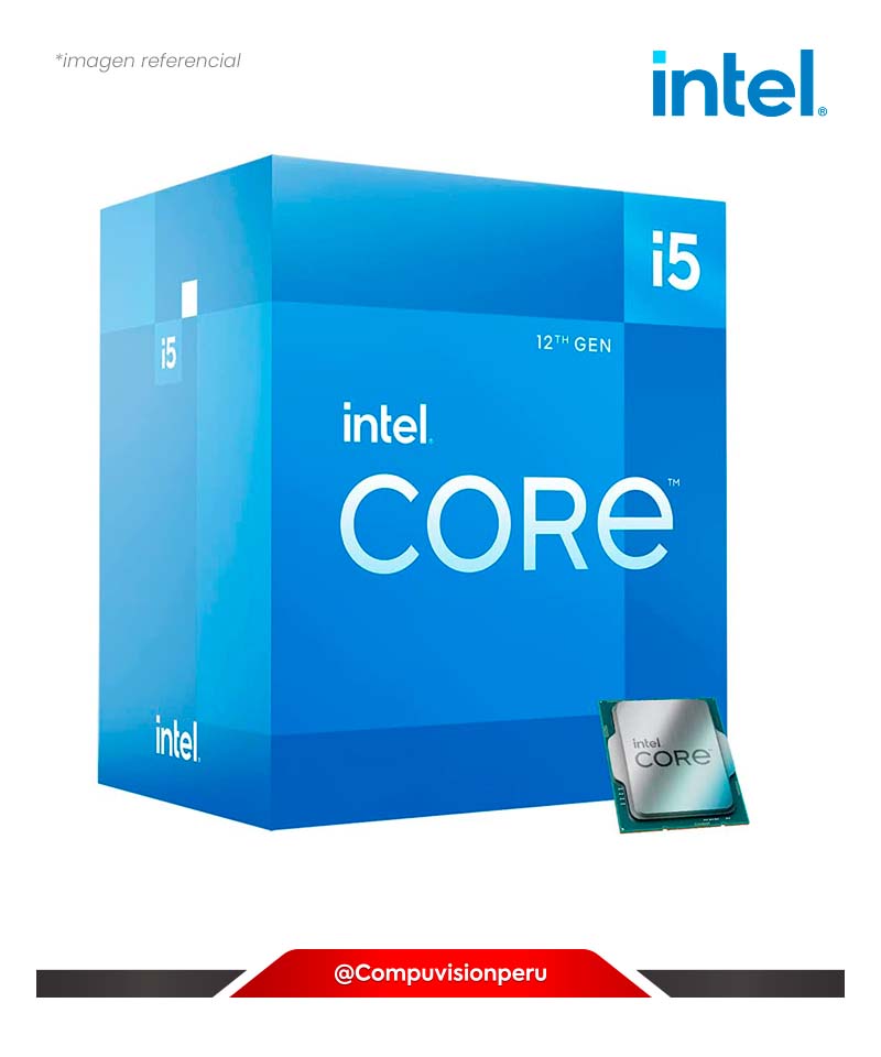 CPU INTEL I5-12400 12TH GEN 6N / 12TH 2.50 GHZ LGA 1700 18MB GRÁFICOS UHD INTEL 730 TURBO CORE 4.4GHZ