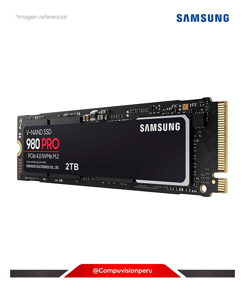DISCO SOLIDO SSD 2TB SAMSUNG 980 PRO PCIE 4.0 NVME M.2 2280 MZ-V8P2T0B/AM   