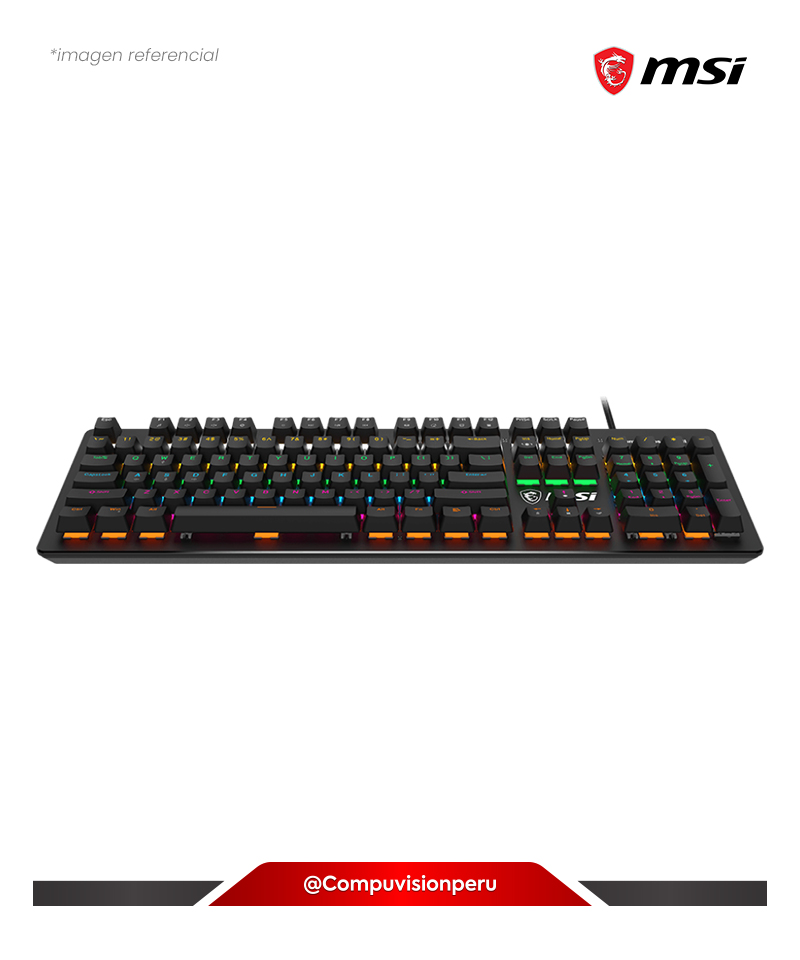 TECLADO MSI FORGE GK300 MECHANICAL BLUE SWITCHES FORGE-GK300-BLUE-ES