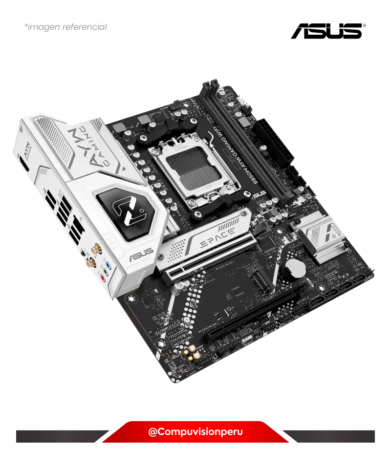 PLACA ASUS B850M AYW GAMING WIFI AM5 AMD B850 DDR5 HDMI DP M.2 SATA 6GB BLUETOOTH USB M-ATX