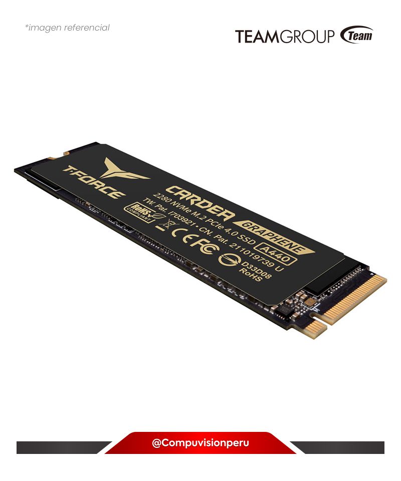 DISCO SOLIDO SSD 1TB TEAM GROUP T-FORCE CARDEA A440 M.2 2280 PCIE GEN 4.0 X4 NVME 1.4 TM8FPZ001T0C327