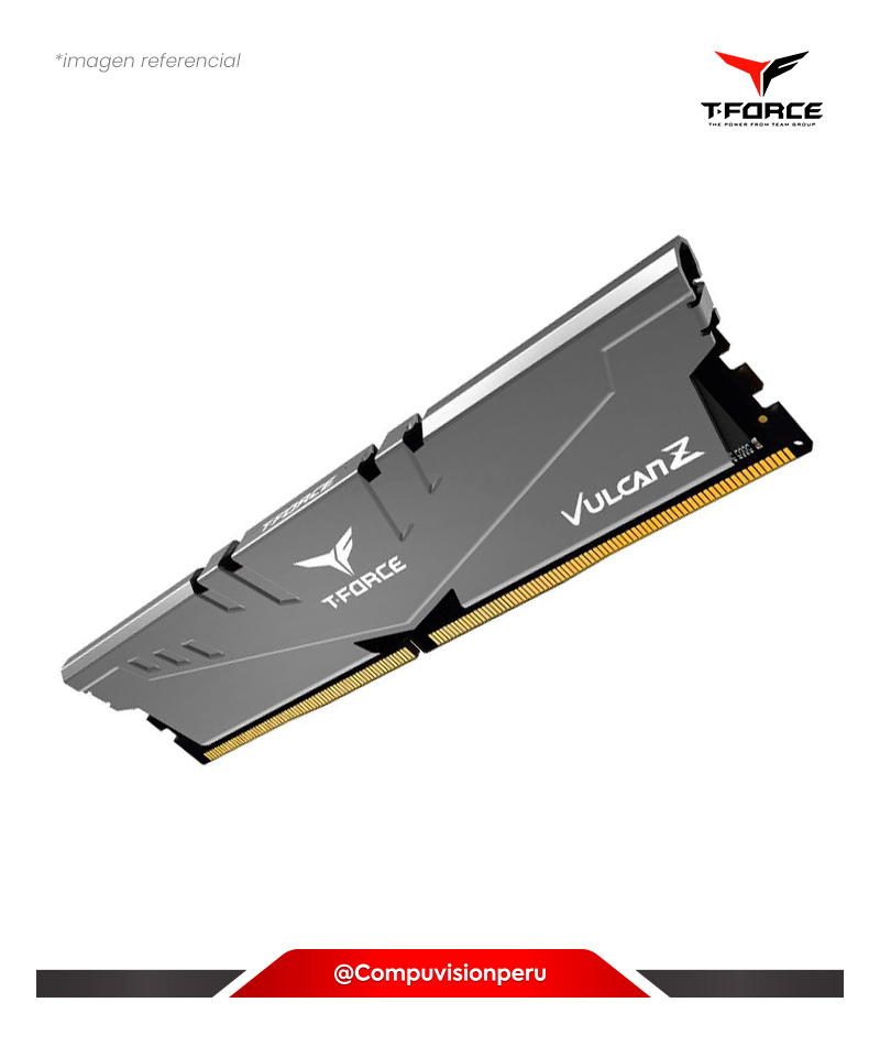 MEMORIA 16GB DDR4 3200MHZ TEAMGROUP  T-FORCE VULCAN Z GRAY PC4-25600 TLZGD416G3200HC16F01
