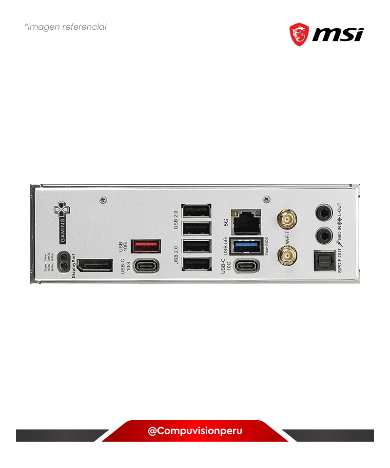 PLACA MSI B850 GAMING PLUS WIFI AMD B850 AM5 DDR5 DP M.2 SATA 6GB USB 10GB BLUETOOTH ATX