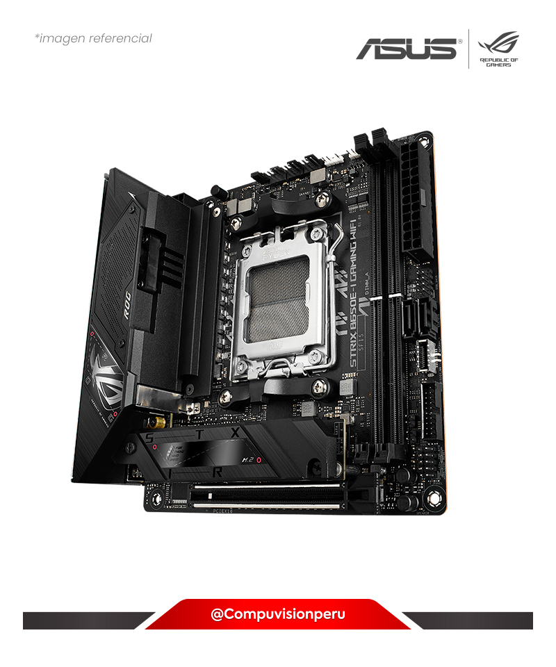 PLACA ASUS ROG STRIX B650E-I GAMING WIFI AMD B650 AM5 DDR5 HDMI M.2 SATA 6GB BLUETOOTH  MINI-ITX