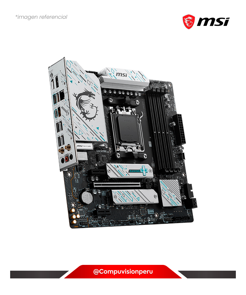 PLACA MSI  B650M GAMING PLUS WIFI AMD B650 DDR5 HDMI DP M.2 SATA 6GB BLUETOOTH M-ATX