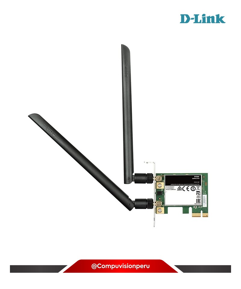 TARJETA DE RED D-LINK DWA-582 WIRELESS AC1200 DUAL BAND PCI EXPRESS