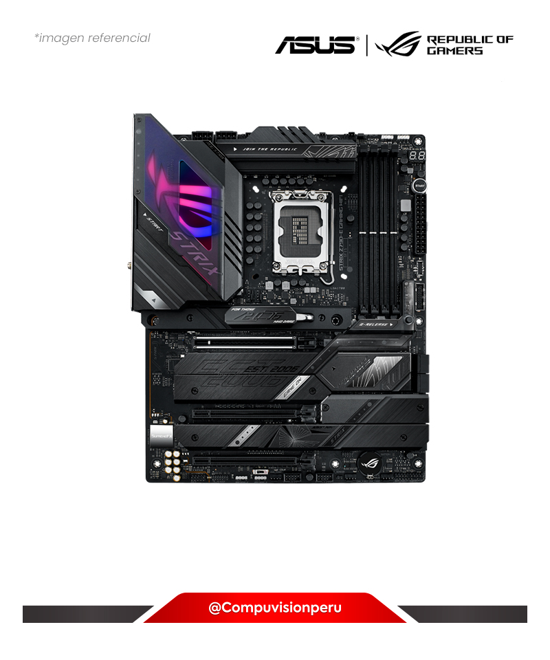 PLACA ASUS ROG STRIX Z790-E GAMING WIFI 6E OPEN BOX LGA 1700 INTEL Z790 DDR5 BLUETOOTH THUNDERBOLT 4 M.2 PCIE2.0 USB 3.2 ATX