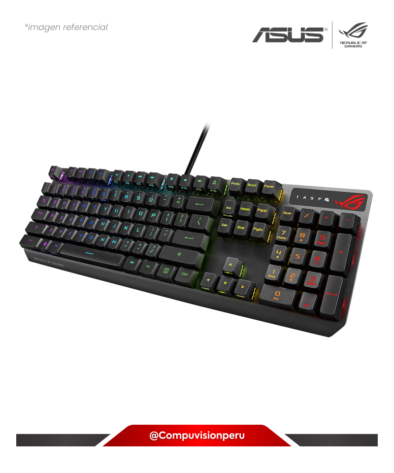 TECLADO ASUS XA05 ROG STRIX SCOPE RX/RD/ES RGB GAMING ROG RX RED OPTICAL MECHANICAL SWITCH USB 2.0 XA05_ROG_STRIX_SCOPE_RX/RD/ES
