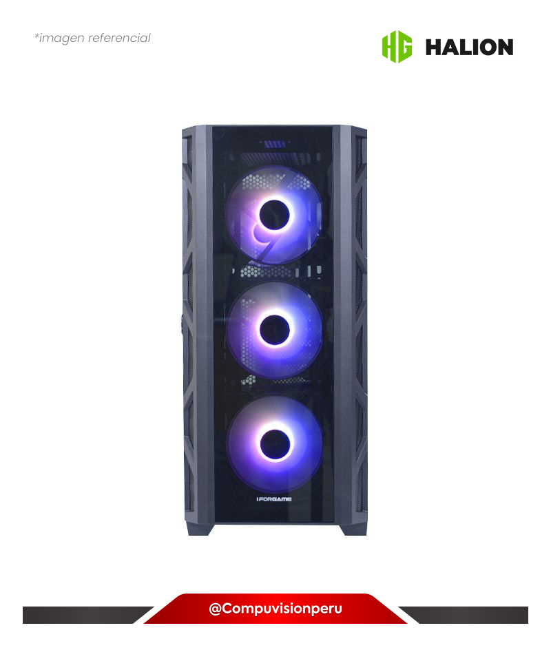 CASE GAMER IFORGAME X2 TEMPERED GLASS 4FAN ARGB S/F