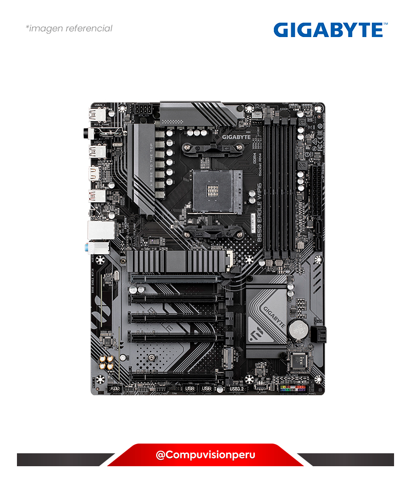 PLACA GIGABYTE B550 EAGLE WIFI6 AM5 AMD B550 DDR4 HDMI BLUETOOTH M.2 ATX