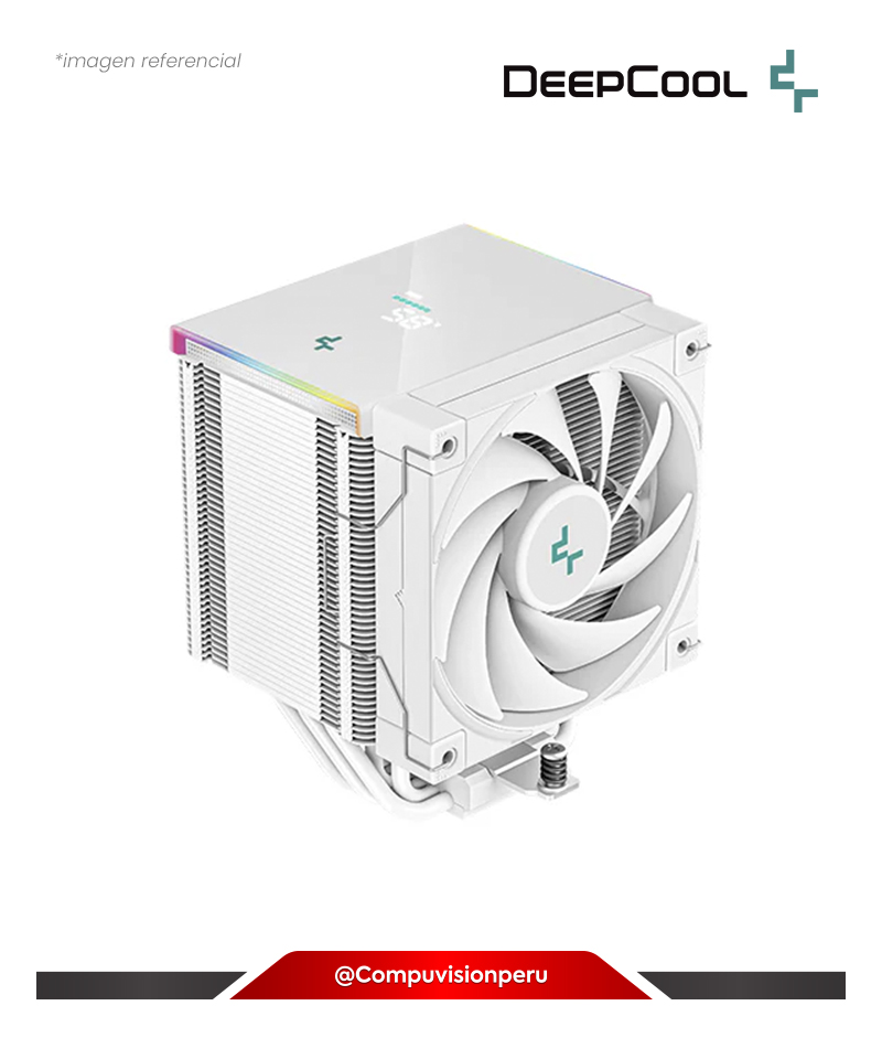 COOLER DE CPU DEEPCOOL AK500 DIGITAL WH WHITE INTEL AMD LED RGB R-AK500-WHADMN-G