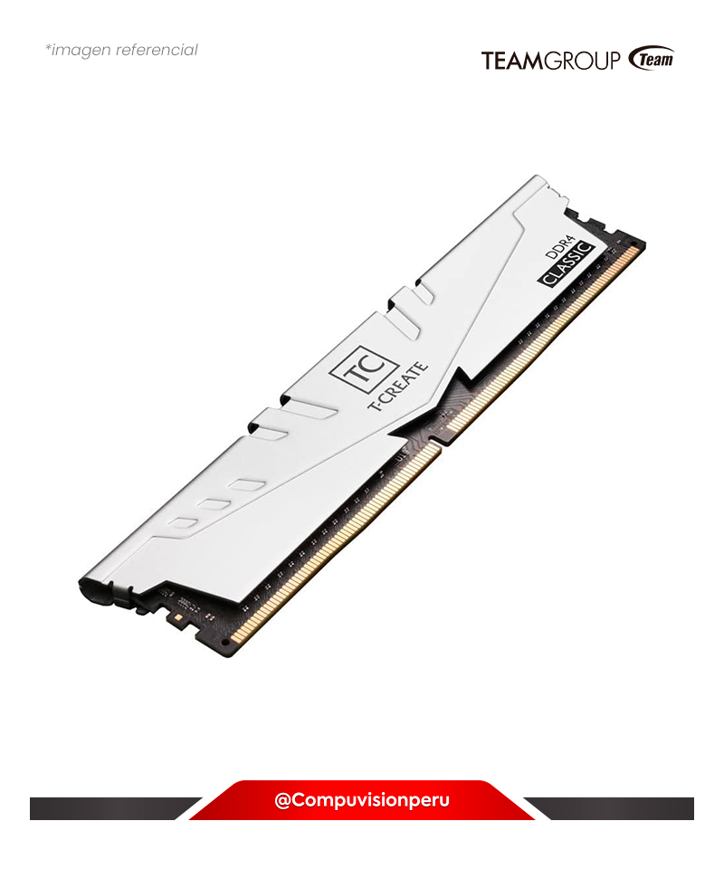 MEMORIA 16GB (2*8) DDR4 3200 TEAM GROUP T-CREATE CLASSIC (PC4 25600) CL-22, 1.2V  TTCCD416G3200HC22DC01