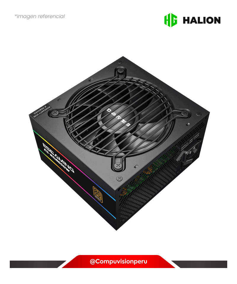 FUENTE 650W HALION ESGAMING ES-RGB650W ATX