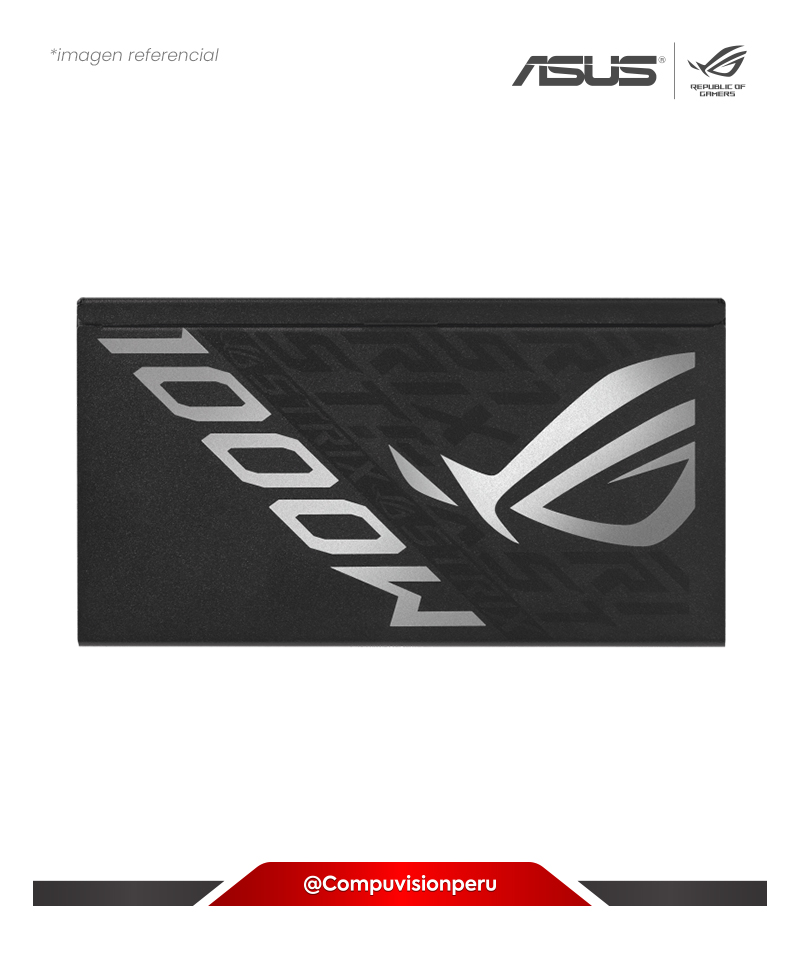 FUENTE 1000W ASUS ROG STRIX 1000W PLATINUM 80 PLUS PLATINUM FULL MODULAR ROHS ROG-STRIX-1000P-GAMING