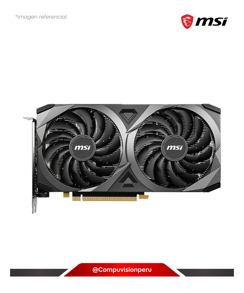 VIDEO MSI GEFORCE RTX 3050 VENTUS  2X XS 8G OC DDR6 CUDA 2560 128-BIT HDMI DP DVI