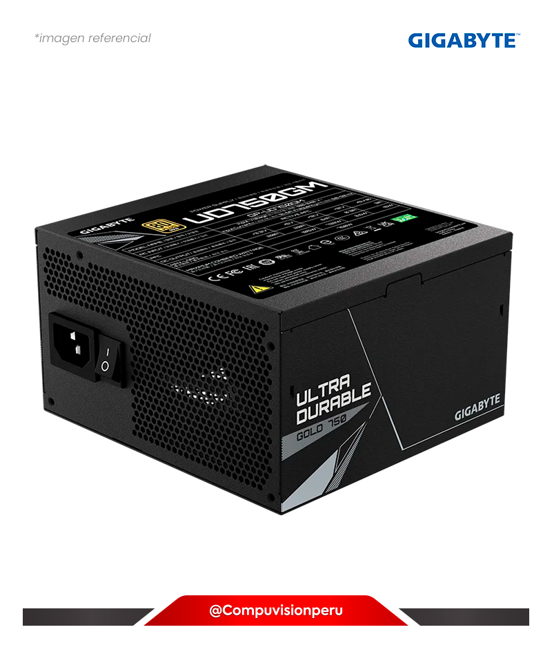 FUENTE 750W GIGABYTE GP-UD750GM GUS 80 PLUS GOLD FULL MODULAR