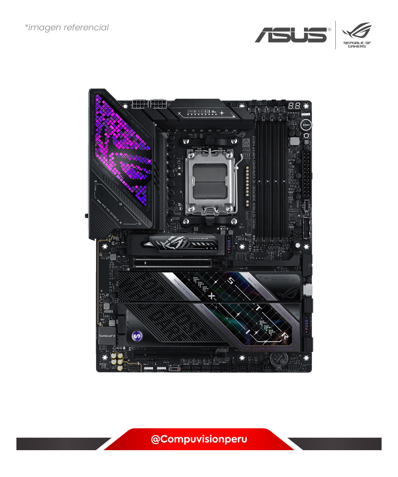 PLACA ASUS ROG STRIX X870E-E GAMING WIFI7 NEO AM5 AMD X870E DDR5 HDMI DP M.2 SATA 6GB BLUETOOTH ATX