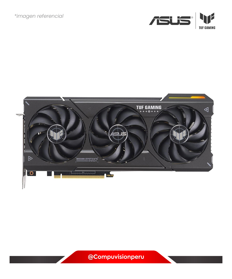 VIDEO ASUS TUF GAMING GEFORCE RTX 4070 12GB GDDR6X OC EDITION CON DLSS 3 CUDA 5888 192-BIT HDMI DP ARGB TUF-RTX4070-O12G-GAMING