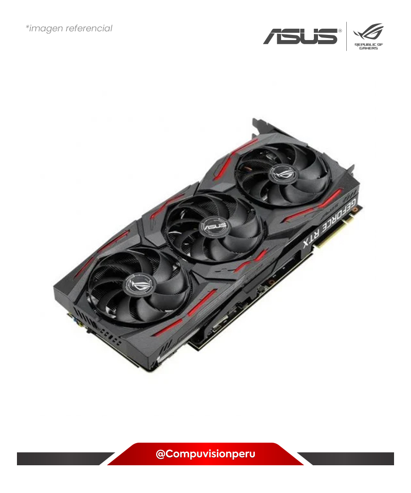 VIDEO ASUS NVIDIA ROG STRIX RTX 2080 A8GB GAMING GDDR6 256-BIT HDMI DP 1.4 USB TYPE-C ROG-STRIX-RTX2080-A8G-GAMING