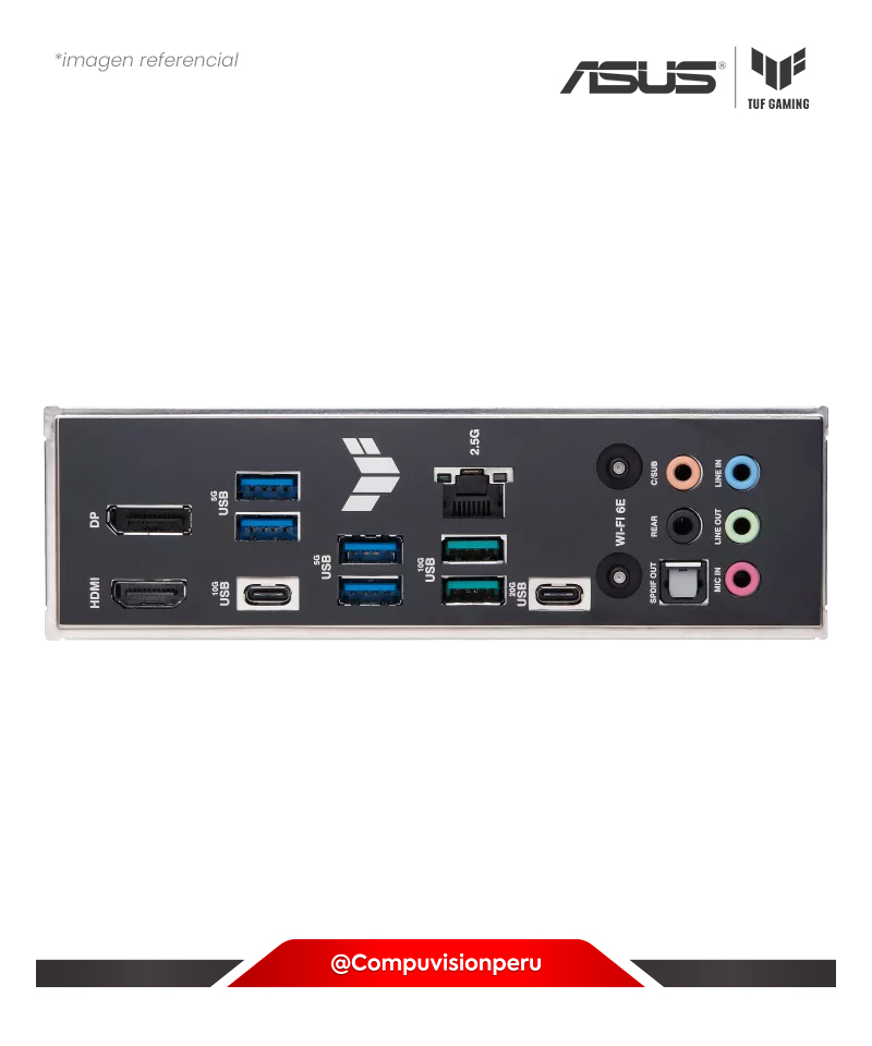 PLACA ASUS TUF GAMING Z790-PRO WIFI LGA 1700 INTEL Z790 DDR5 M.2 HDMI DP M.2 BLUETOOTH V5.3 USB