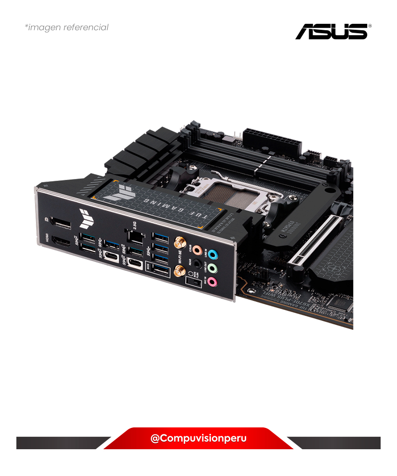 PLACA ASUS TUF GAMING X670E-PLUS WIFI 6E AM5 AMD X670E DDR5 PCIW 5.0 M.2 SATA 6GB/S BLUETOOTH ATX