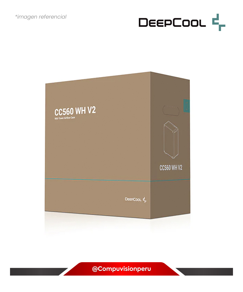 CASE DEEPCOOL CC560 WH V2 WHITE S/F 4 FAN  VIDRIO TEMPLADO R-CC560-WHGAA4-G-2