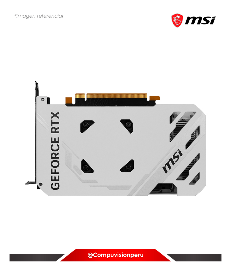 VIDEO MSI GEFORCE RTX 4060 VENTUS 2X WHITE 8G OC 8GB GDDR6 CUDA 3072 128-BIT HDMI DP