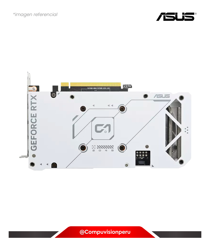 VIDEO ASUS DUAL GEFORCE RTX 4060 TI WHITE EDITION 8GB GDDR6 CUDA 4352 128-BIT HDMI DP DUAL-RTX4060TI-8G-WHITE