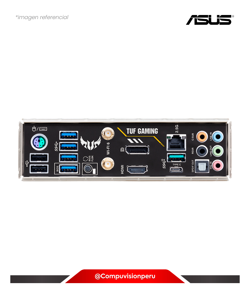 PLACA ASUS TUF GAMING B550M-PLUS WIFI II AMD AM4 MICRO ATX PCIE 4.0 2.5GB LAN HDMI 2.1 USB 3.2