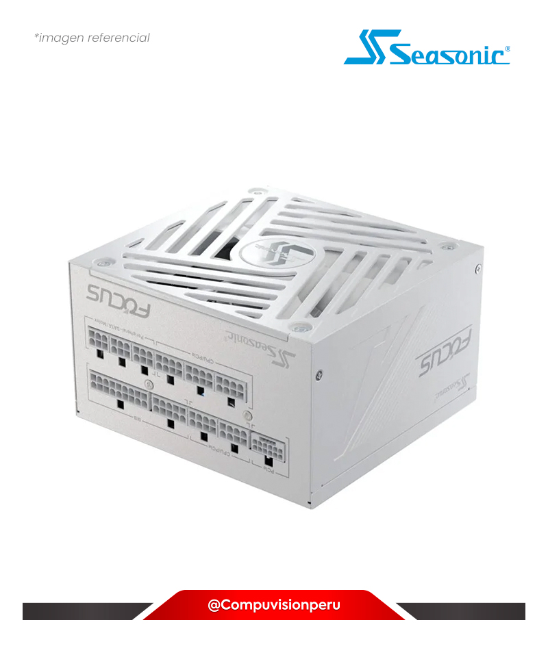 FUENTE 850W SEASONIC FOCUS GX WHITE ATX 3.1 80 PLUS GOLD FULL MODULAR SRP-FGX851-A5A32SFW