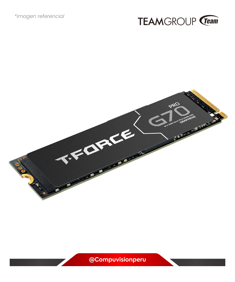DISCO SOLIDO SSD 4TB TEAMGROUP T-FORCE G70 M.2 PCIE GEN4 X4 NVME TM8FFH004T0C129
