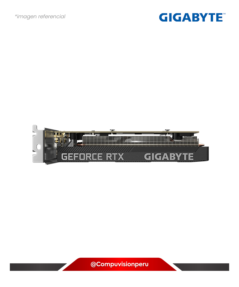 VIDEO GIGABYTE GEFORCE RTX 3050 OC LOW PROFILE 6G 6GB GDDR6 96-BIT CUDA 2304 HDMI DP GV-N3050OC-6GL