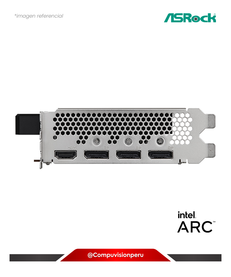 VIDEO ASROCK INTEL ARC A380 CLI 6GO CHALLENGER ITX 6GB OC GDDR6 96-BIT HDMI DP 90-GA3KZZ-00UANF