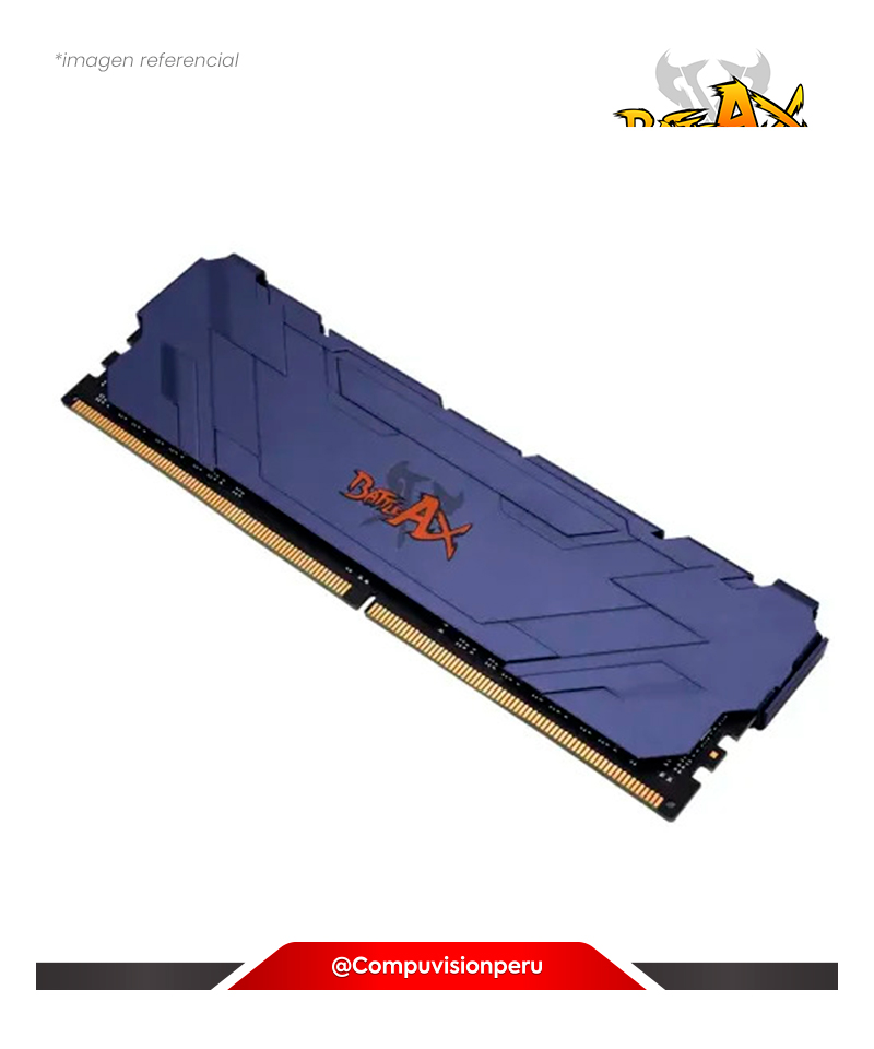 MEMORIA 16GB DDR4 BUS 3200MHZ COLORFUL BATTLE AX TITANIUM GREY CL18 1.35V XMP BA16G3200D4TP18(1)