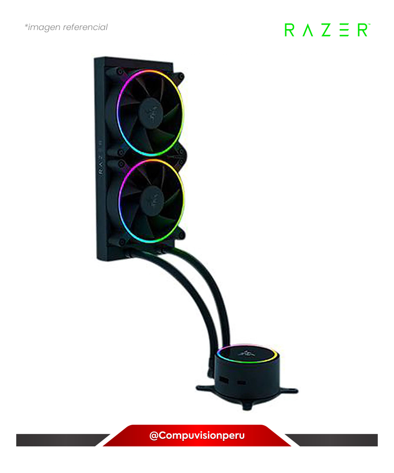 COOLER DE CPU RAZER HANBO CHROMA RGB AIO 120*2 ARGB INTEL AMD RC21-01770100-R3M1