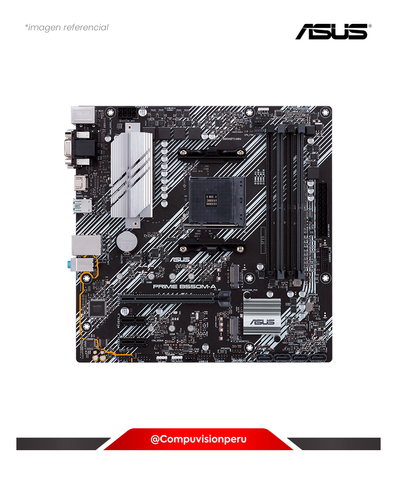 PLACA ASUS PRIME B550M-A AM4 AMD B550 DDR4 SATA 6GB/S MICRO ATX
