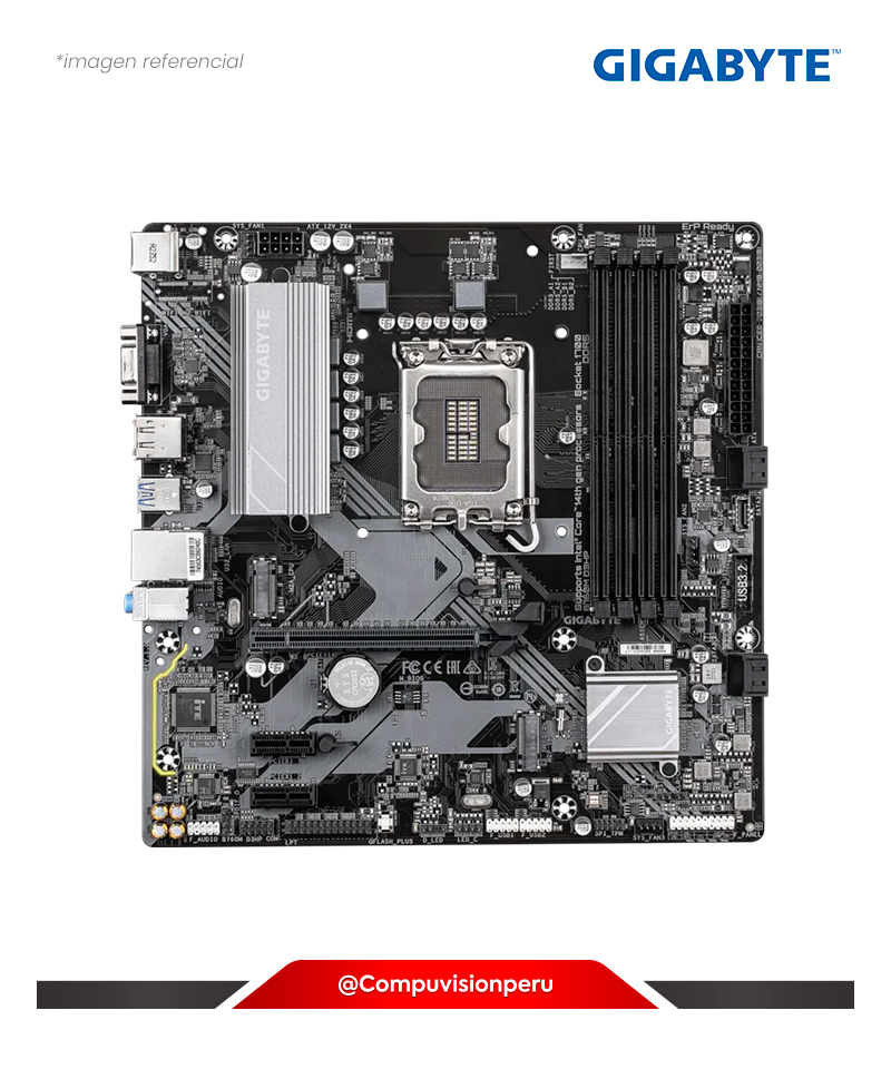 PLACA GIGABYTE B760M D3HP DDR4 LGA 1700 INTEL B760 DDR4 VGA HDMI M.2 SATA 6GB USB 2.0 M-ATX B760M-D3HP-DDR4