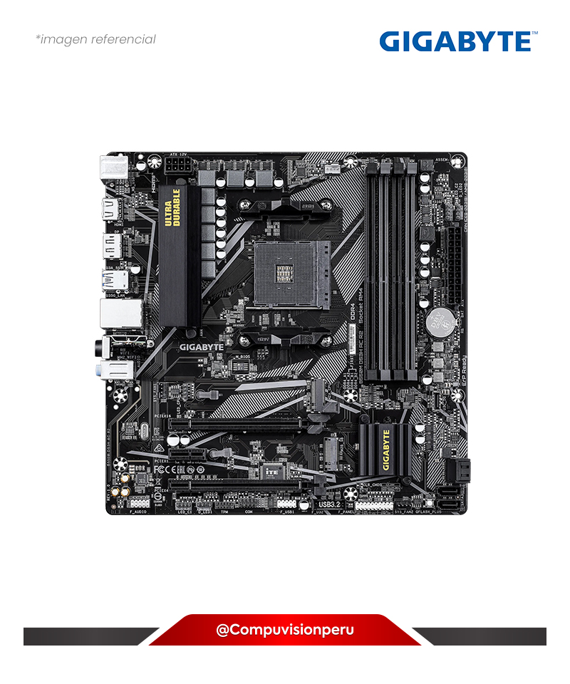 PLACA GIGABYTE B550M DS3H AC R2 AM4 AMD B550 DDR4 WIRELESS BLUETOOTH M.2 SATA 6GB M-ATX