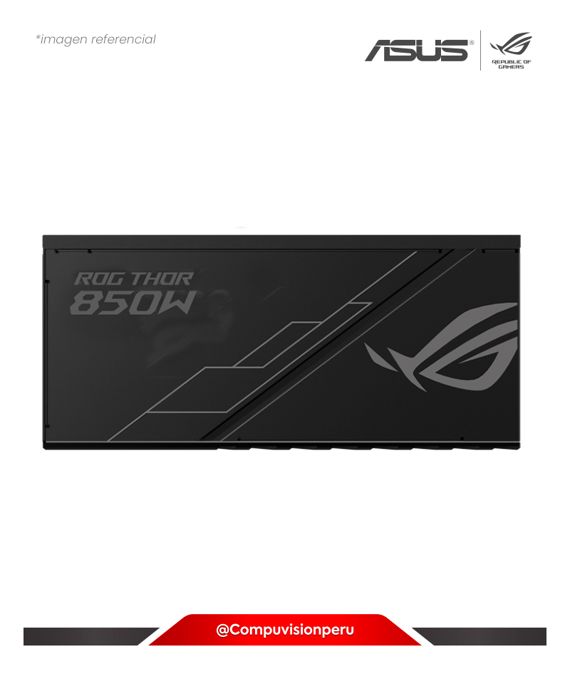 FUENTE 850W ASUS ROG THOR 850P PLATINUM 80 PLUS PLATINUM FULLY MODULAR ROG-THOR-850P