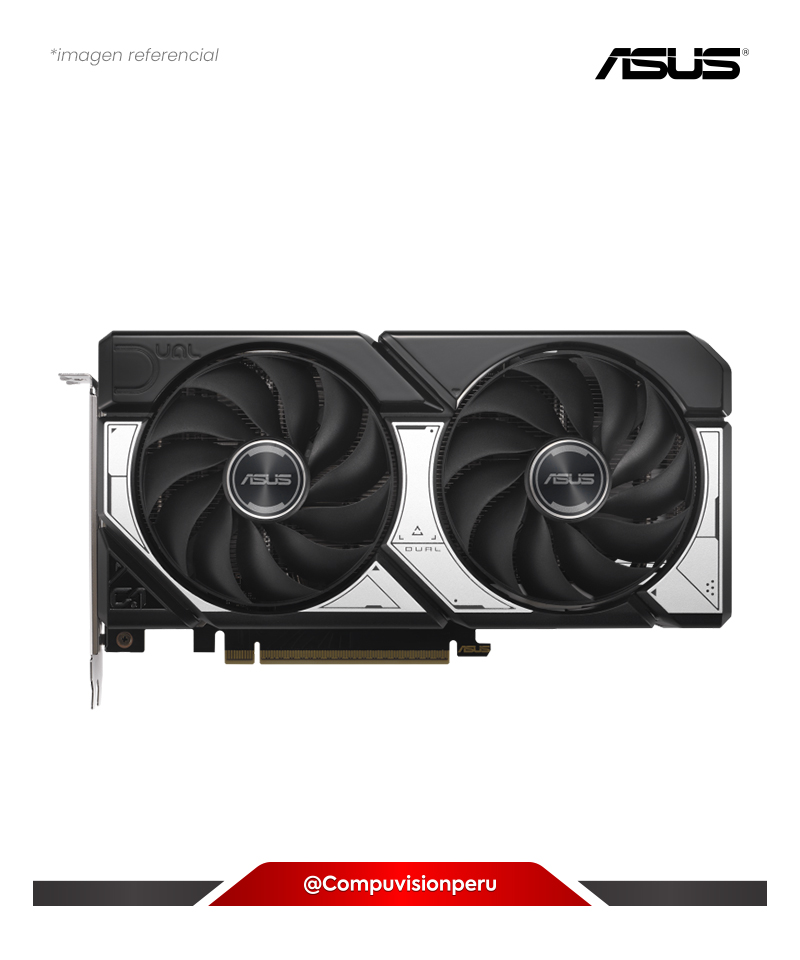 VIDEO ASUS DUAL GEFORCE RTX 5060 TI 16GB GDDR7 OC EDITION CUDA 4608 128-BIT HDMI DP DUAL-RTX5060TI-O16G