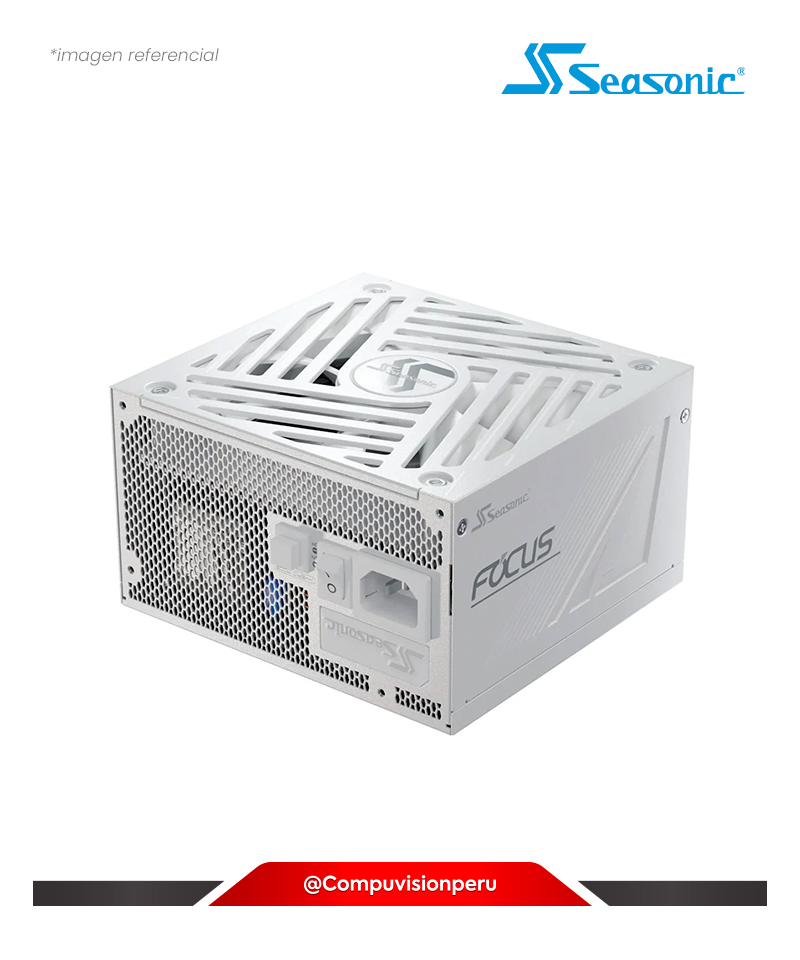 FUENTE 850W SEASONIC FOCUS GX WHITE ATX 3.1 80 PLUS GOLD FULL MODULAR SRP-FGX851-A5A32SFW