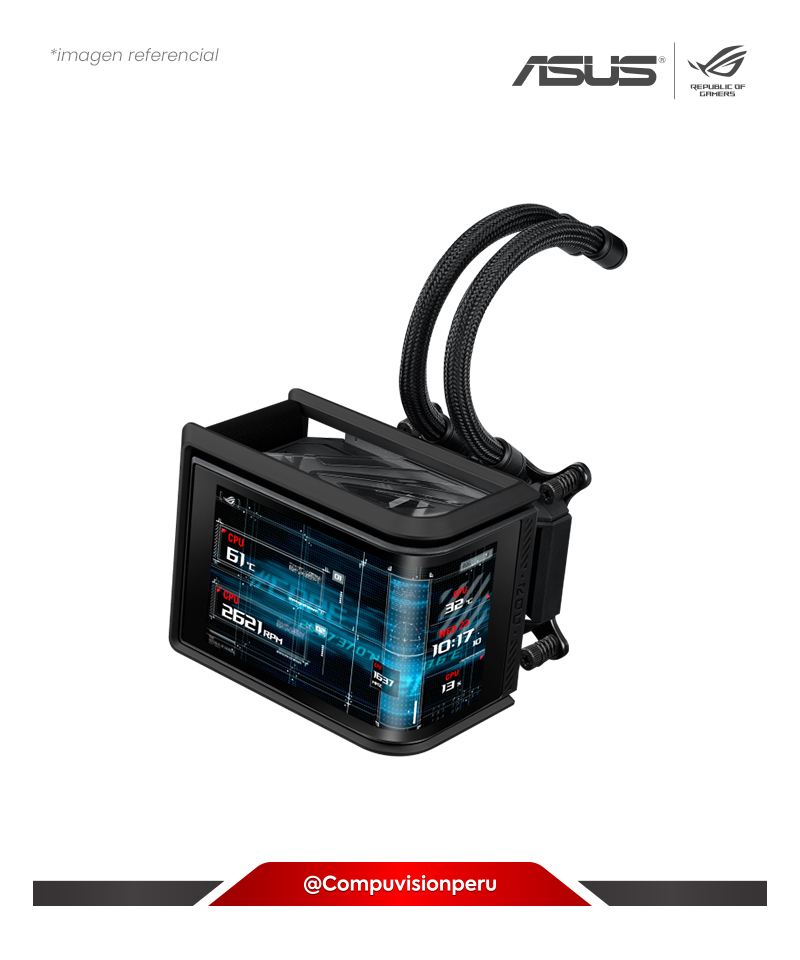 COOLER ASUS ROG RYUO IV SLC 360 ARGB ALUMINIO 3*120MM MF-12C ARGB FAN MONITOR 6.67 AMOLED AMD INTEL ROG-RYUO-IV-SLC-360-ARGB