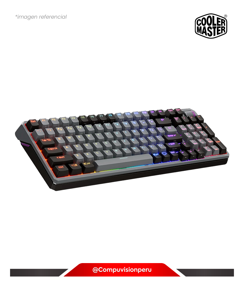TECLADO COOLER MASTER MK770 BLACK GREY HYBRID WIRELESS KAIL BOX V2 SWITCH WIRED 2.4GHZ BLUETOOTH MK-770-GKKW1-US