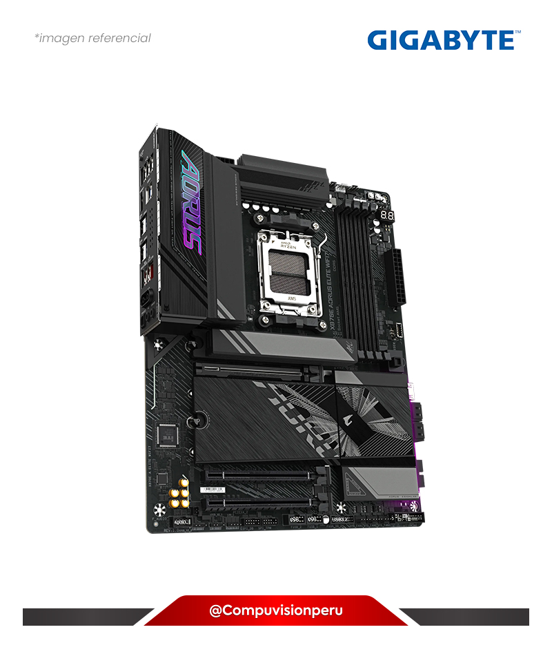 PLACA GIGABYTE X870E AORUS ELITE WIFI7 AM5 AMD X870E DDR5 BLUETOOTH 5.4 M.2 SATA 6GB ATX X870E A ELITE WIFI7