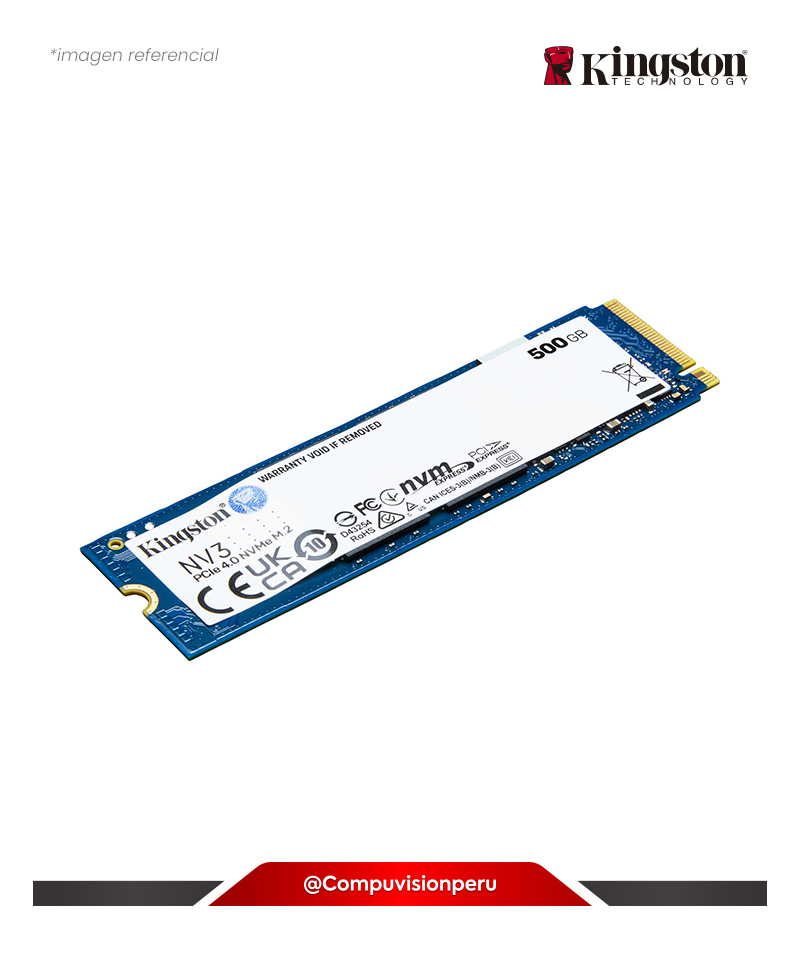 DISCO SOLIDO SSD 500GB KINGSTON NV3 PCIE 4.0 NVME M.2 SNV3S/500G