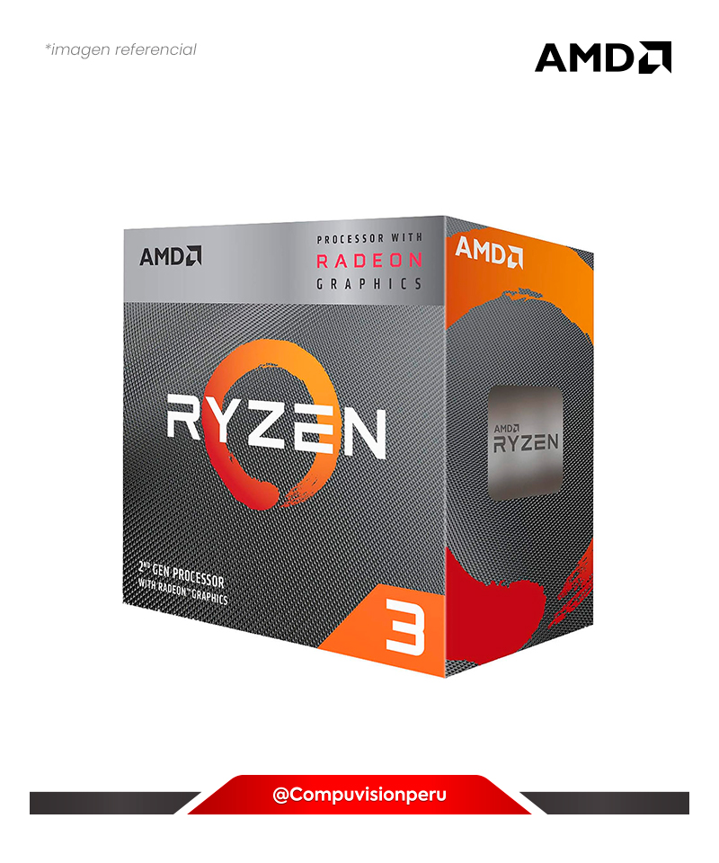 CPU AMD RYZEN 3 3200G 3.6GHZ 4 CORE /8SUB VEGA 8 GRAPHICS TURBO CORE 4GHZ