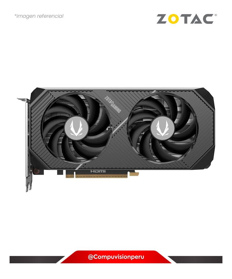 VIDEO ZOTAC NVIDIA GEFORCE RTX 5070 12GB TWIN EDGE OC 12GB GDDR7 192BIT PCIE CUDA 6144 HDMI DP ZT-B50700H-10A